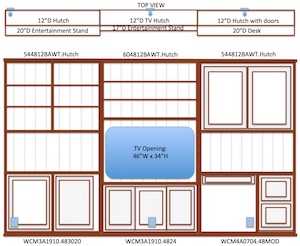 Wall unit diagram