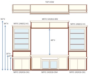 Wall unit diagram